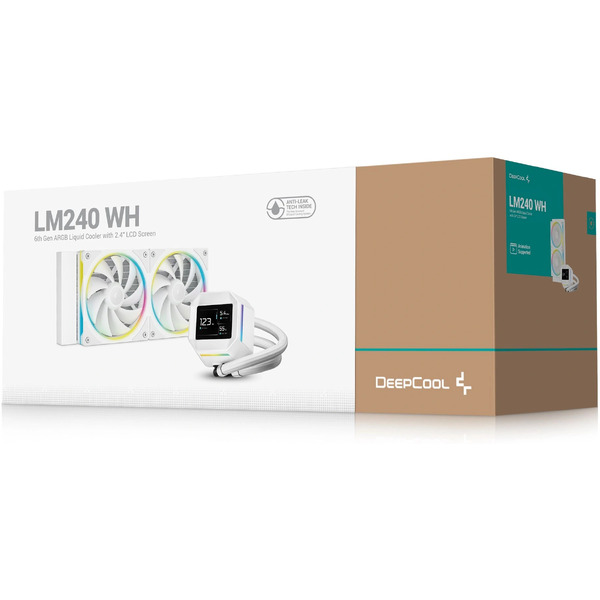 Система жидкостного охлаждения для процессора DeepCool LM240 WH R-LM240-WHDMMC-1