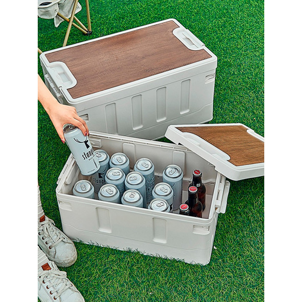 Органайзер усиленный складной со столиком Happy Home HH-005 (чёрный) 30л.