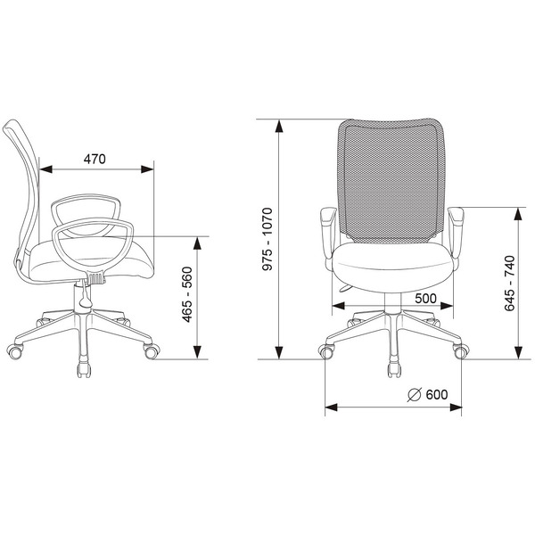 Кресло Бюрократ CH-599AXSN/TW-11 (черный)