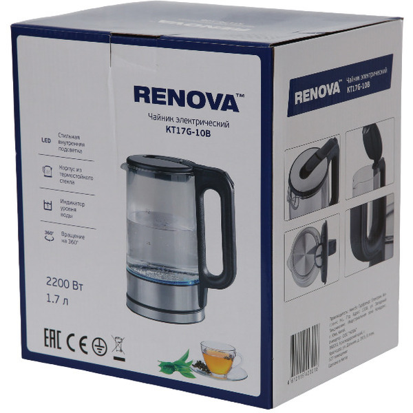 Электрический чайник Renova KT17G-10B
