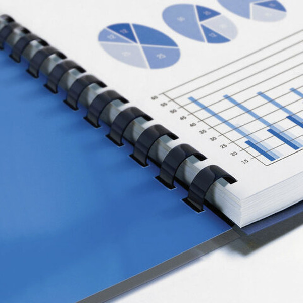 Пластиковые пружины для переплета BRAUBERG A4 22 мм 50 шт 530926 (черный)