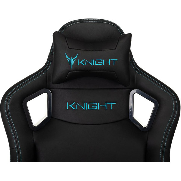 Кресло игровое Бюрократ Knight Outrid Smile экокожа, черный