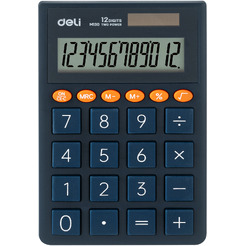 Калькулятор Deli EM130 (синий)