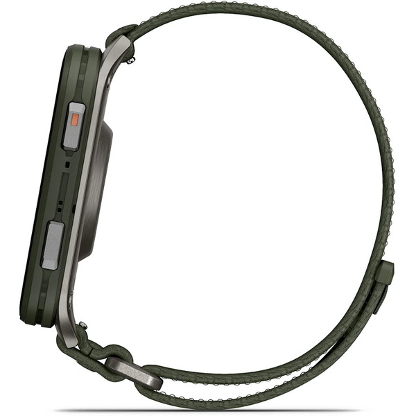 Умные часы Garmin Venu X1 (титановый/зеленый)