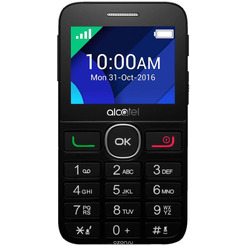 Сотовый телефон Alcatel 2008G черный/черный
