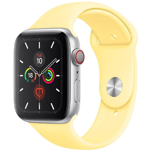 Ремешок Bingo Silicone для APPLE Watch 42/44/45mm (S) Желтый