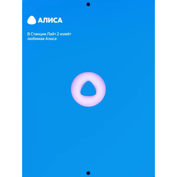 Умная колонка Новая Яндекс.Станция Лайт 2 (YNDX-00026BLU) синий