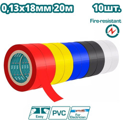 Изолента Total THPET1013 (10 шт)