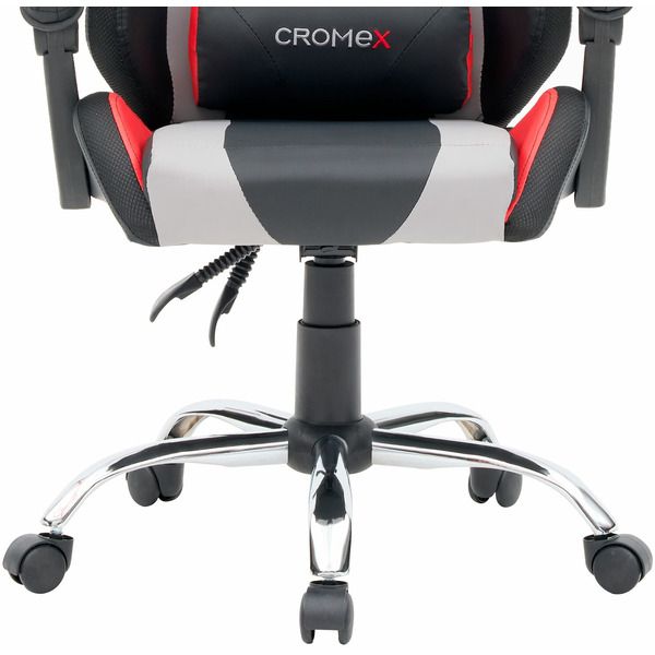 Кресло компьютерное CROMEX Quantum GM-155 (532955) черный/серый/красный