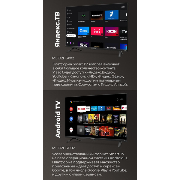 Телевизор MAUNFELD MLT32HSX02