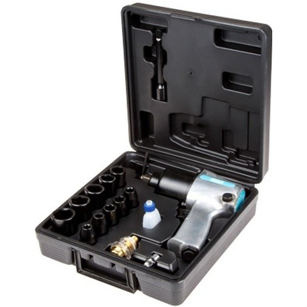 Пневмогайковерт 1/2" DGM DTW-7010 с лубрикатором и головками DTW-7010