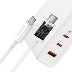 Сетевое зарядное устройство Baseus GaN5 Pro Fast Charger 2C+U 140W CCGP100202 White