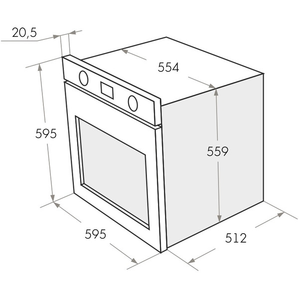 Электрический духовой шкаф MAUNFELD EOEH.5811W