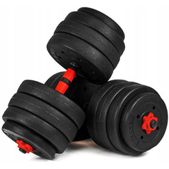 Набор композитных гантелей AMETIST 40 кг (с соединительным грифом)