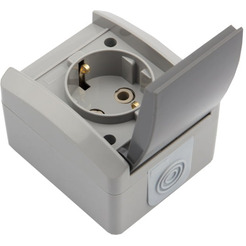 Розетка одноместная KRANZ INDUSTRIAL KR-78-0612