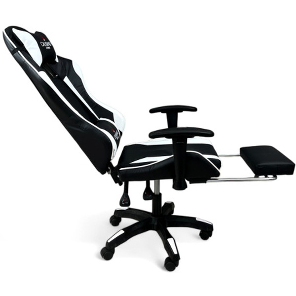 Игровое кресло Calviano 1585 (черный/белый)