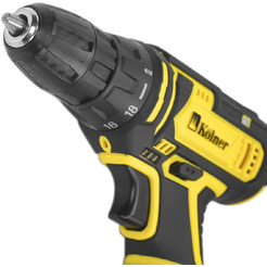 Дрель-шуруповерт Kolner KCD 12-2LC (с 2-мя АКБ, оснастка, кейс)