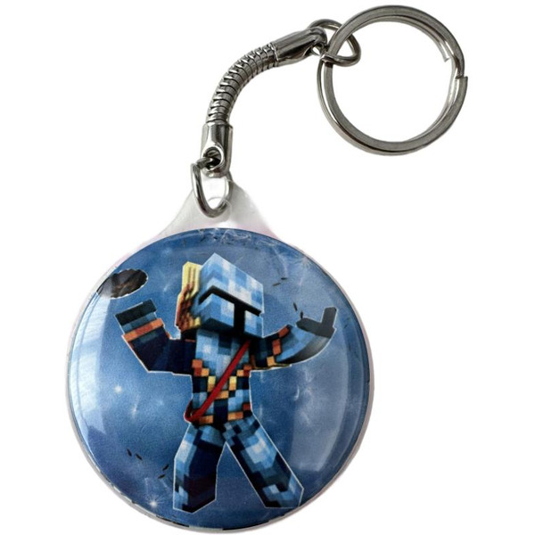 Брелок сувенирный "Дай 5 Добру" (Майнкрафт) в ассортименте