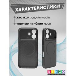 Бампер Bingo AG Magnetic APPLE iPhone 17 Черный
