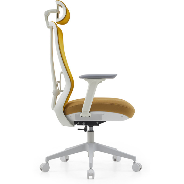 Офисное поворотное кресло SPARX FX-28-2 Fansil (White / Yellow)