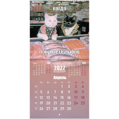 Календарь настенный перекидной на 2027 г BRAUBERG Vibe meme 118438