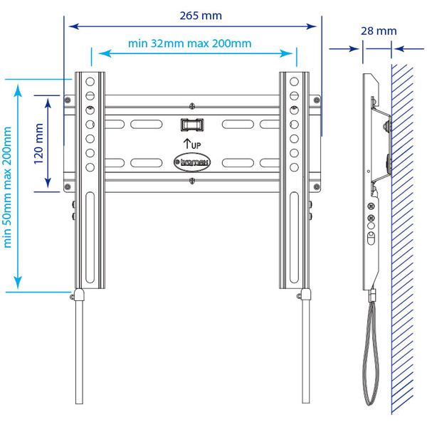 Кронштейн Kromax FLAT-5