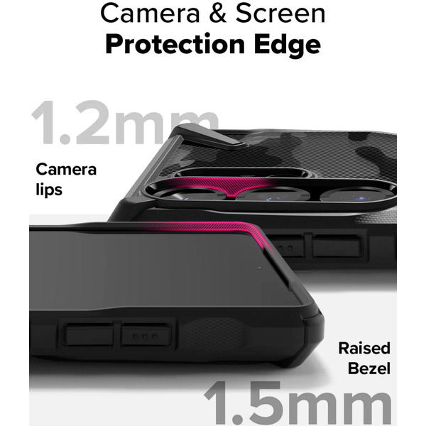 Чехол Ringke FUSION X для Galaxy S25 Ultra CAMO BLACK
