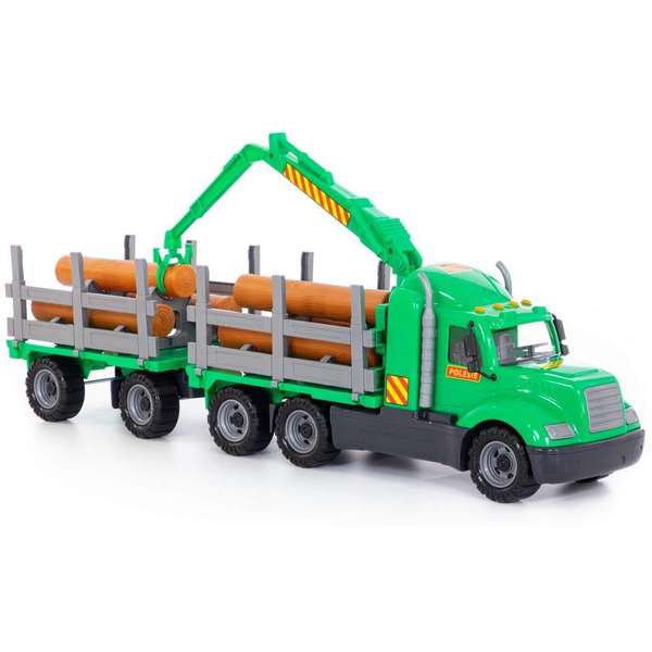 Автомобиль-лесовоз с прицепом Полесье 55668 "Майк