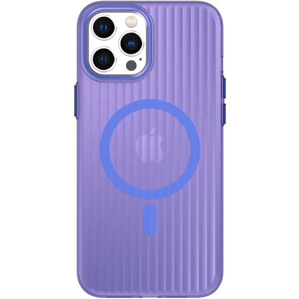 Задняя накладка CASE Translucent Strip Apple iPhone 12 Pro Max (синий)