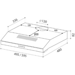 Кухонная вытяжка LEX S 500 (белый)