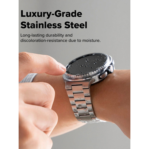 Ремешок RINGKE Metal One Air для Galaxy Watch 8, 8 Classic 40 / 44 / 46 mm SILVER