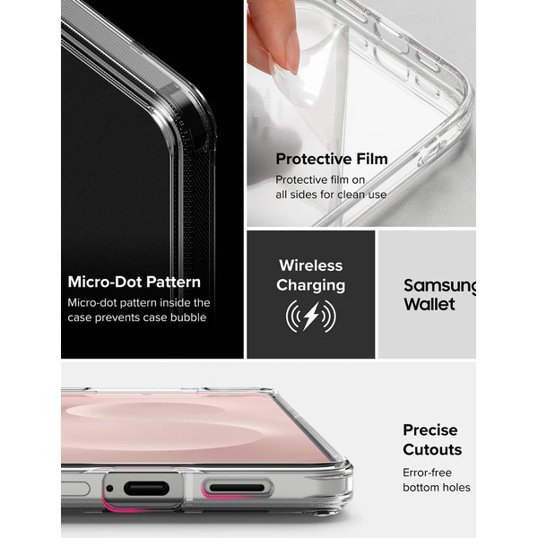 Чехол Ringke FUSION для Galaxy S25 Edge MATTE CLEAR