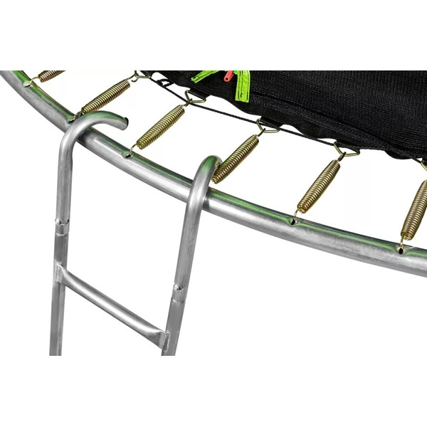 Батут Alpin ASK-312 SKY Carbon inside зеленый (с защитной сеткой и лестницей)