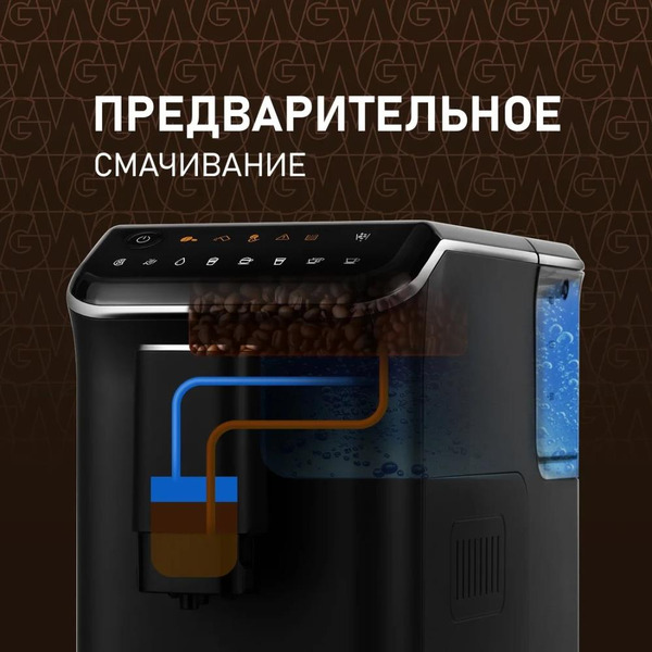 Кофемашина WEISSGAUFF Automatic Touch Cappuccino WCM-325 (черный)