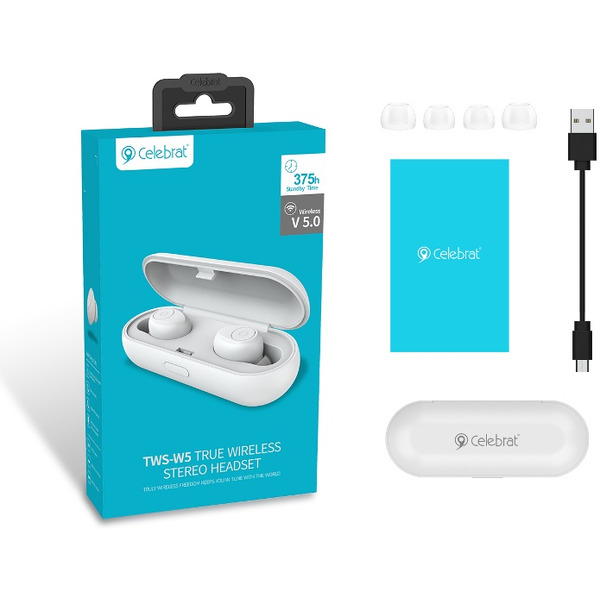 Наушники Celebrat W5 (белый)