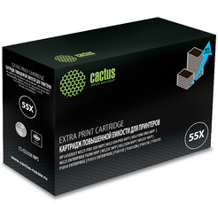 Картридж лазерный Cactus CS-CE255X-MPS CE255XX (черный)