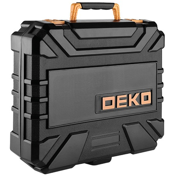 Дрель-шуруповерт Deko DKCD20FU-Li SET 195 (063-4135) с 2-мя АКБ, кейс, набор оснастки