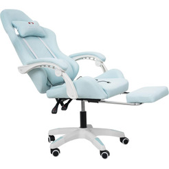 Вибромассажное кресло Calviano 1584 (голубая ткань)