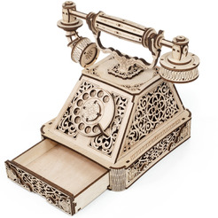 Механическая модель в виде конструктора EWA Ретро Телефон