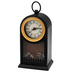 Светодиодный камин NEON-NIGHT Старинные часы с эффектом живого огня 511-020