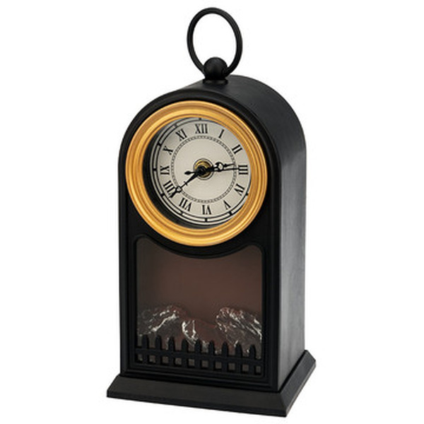 Светодиодный камин NEON-NIGHT Старинные часы с эффектом живого огня 511-020