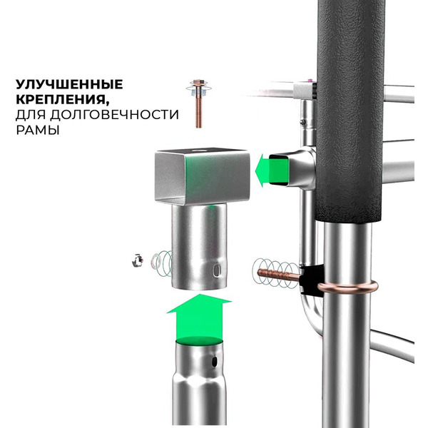 Батут GetActive Jump 6FT с внутренней сеткой зеленый (J6)