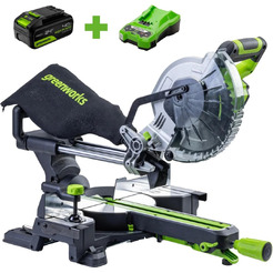 Торцовочная пила Greenworks GD24MS216 1501707UB