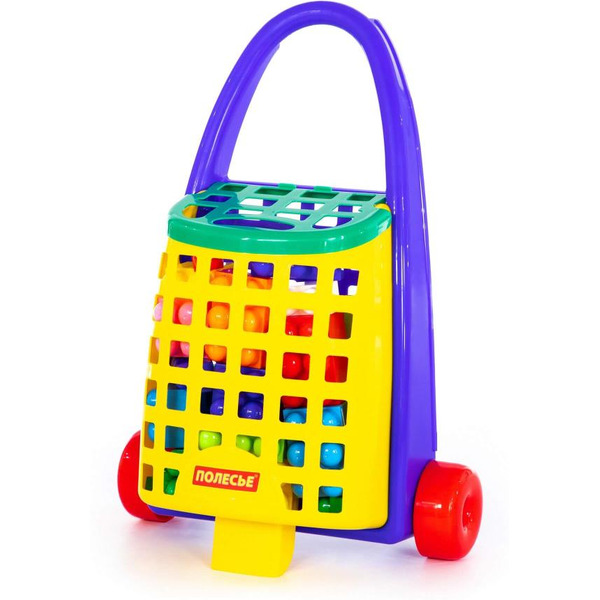 Конструктор Полесье 44365 Забавная тележка и конструктор Великан