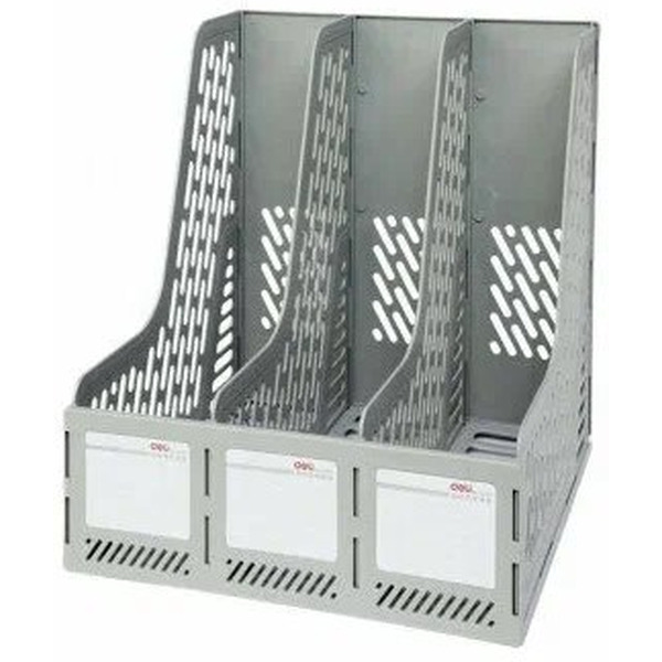 Лоток для бумаг Deli 9843 (серый)