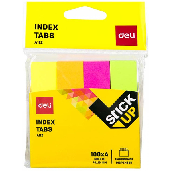 Закладки с клеевым краем Deli A11202