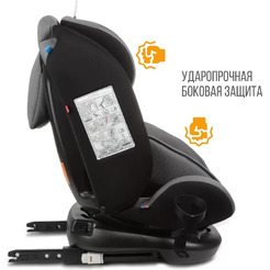 Автокресло Zlatek Cruiser Isofix Lux KRES3951 (серый/черный)