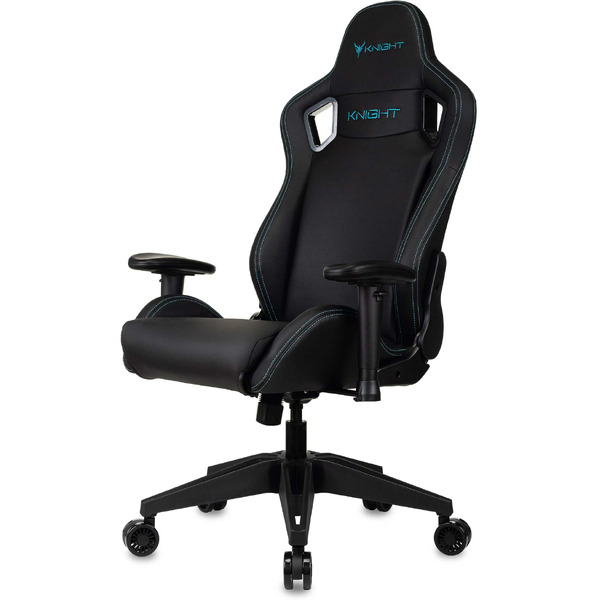 Кресло игровое Бюрократ Knight Outrid Smile экокожа, черный