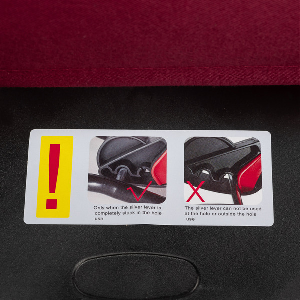 Детский шезлонг NINO Aria балансирующий (бордовый)