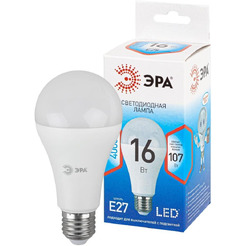 Лампа светодиодная ЭРА QX LED-16 Ват-A65-4000K-E27 (арт.A65-19W-840-E27) 10/100